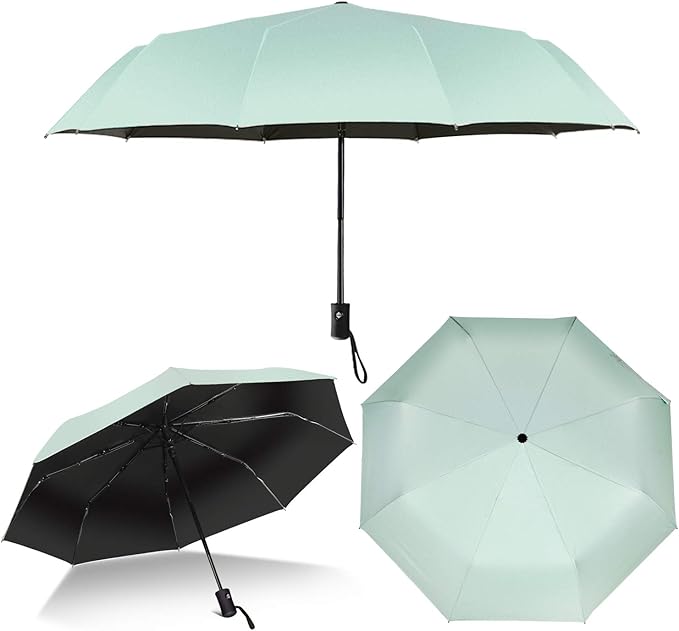 Shinok Travel Umbrella Compact Folding Sun Umbrellas Lighweight Auto Open Close for Women Parasol