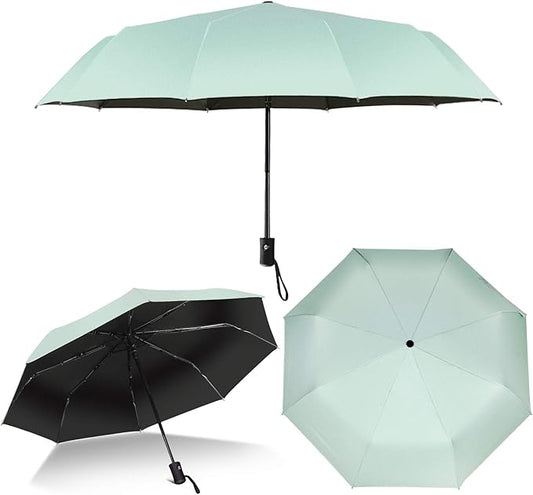 Shinok Travel Umbrella Compact Folding Sun Umbrellas Lighweight Auto Open Close for Women Parasol