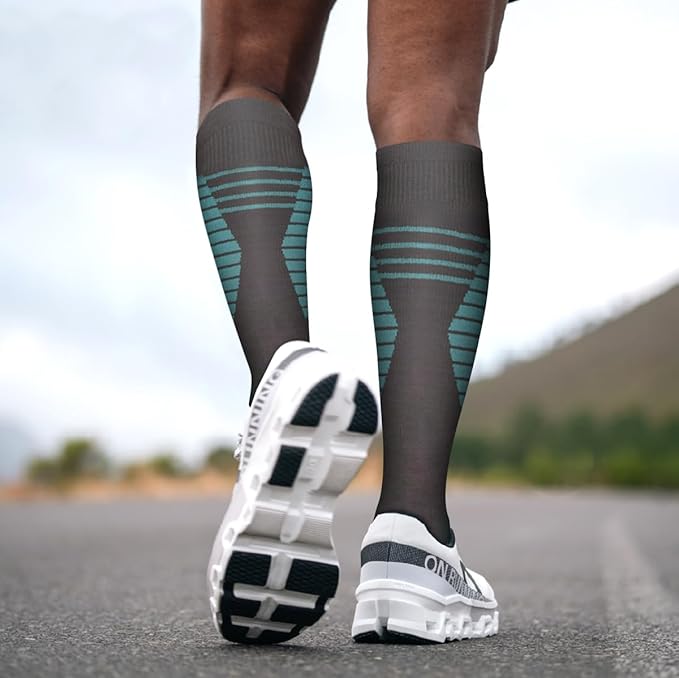 Copper Compression Socks for Women and Men(6 Pairs)-Best Support for Running, Athletic, Nursing, Travel