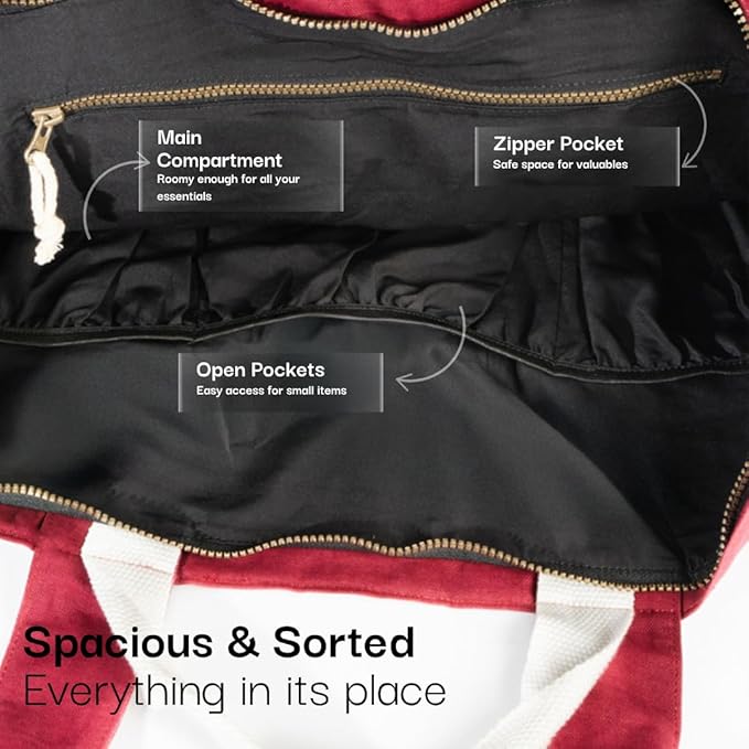 Salt Earth Large Beach Bag for Women, Extra Large Travel Tote With Pockets, Weekender Tote Bag For Women, Oversized Carry