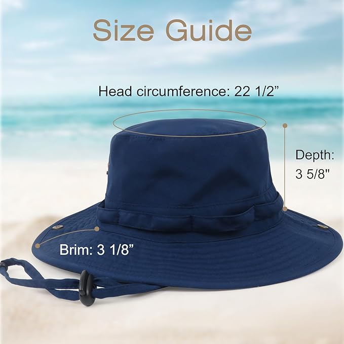 Bucket Hat Wide Brim UV Protection Sun Hat Boonie Hats Fishing Hiking Safari Outdoor Hats for Men and Women