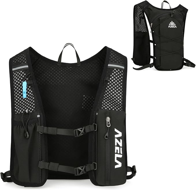 Azarxis Running Water Bottles Flask BPA Free Leakproof Hydration Vest Packs Waist Belt Replacement for Triathlon Marathon Hiking Cycling Climbing Runner