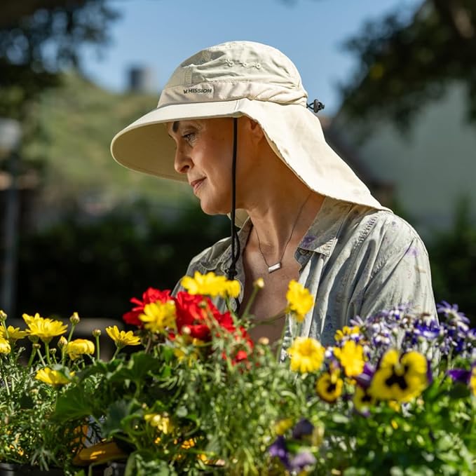 Cooling Sun Defender Sun Hat, UPF 50 UV Protection for Men Women, Wide Brim Outdoor Hat for Hiking, Fishing, Beach, Gardening