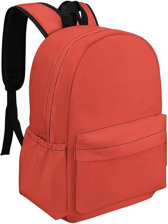 Vermilion Backpack Adult Travel Daybag for Women Men College Backpack for Vacation Hiking Camping Bag
