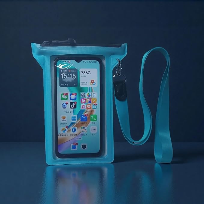 Waterproof Phone Pouch, Waterproof Phone Case, for iPhone 17 16 15 14 Pro Max，IPX8 Waterproof Rating, airtight Zipper Seal