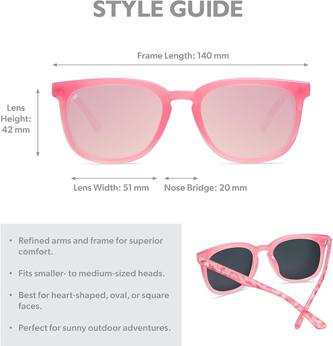 Knockaround Paso Robles Polarized Sunglasses for Women & Men - Impact Resistant Lenses & Full UV400 Protection