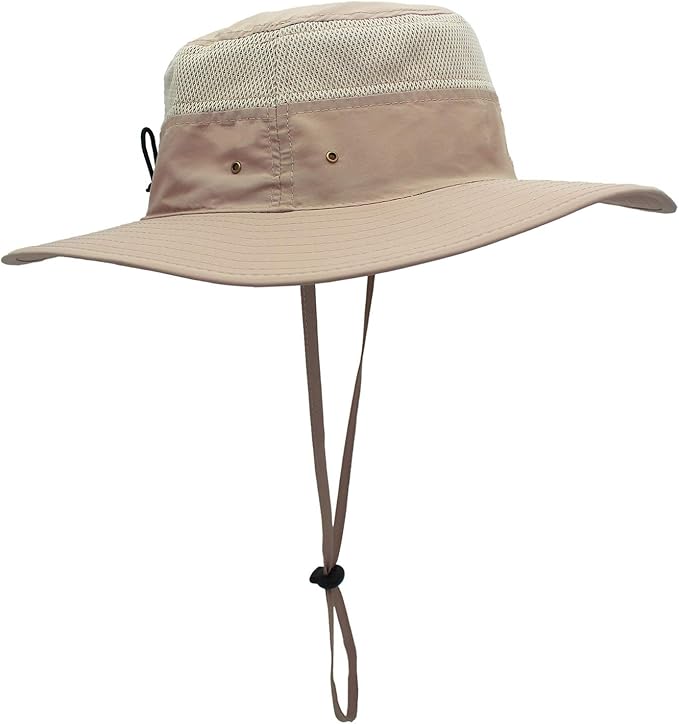 Home Prefer UPF 50+ Men's Sun Hat Wide Brim Bucket Hat UV Protection Hat for Mens Womens Beach Safari Gardening Golf Fishing