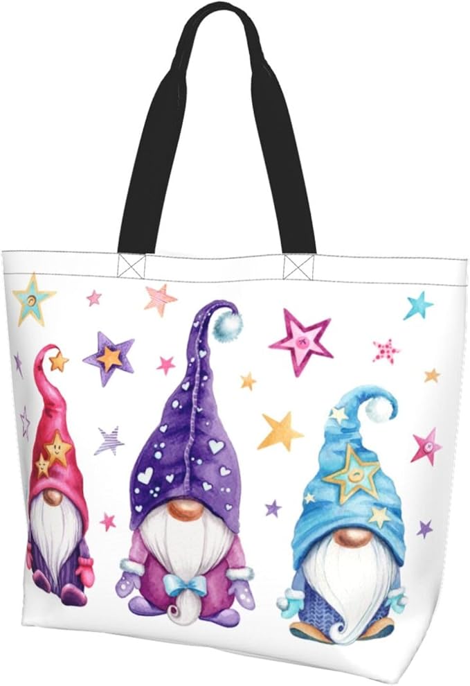 Large Tote Bag for Women Portable Beach Bag Reusable Grocery Bags Funny Gift Bag for Shopping Gym Travel