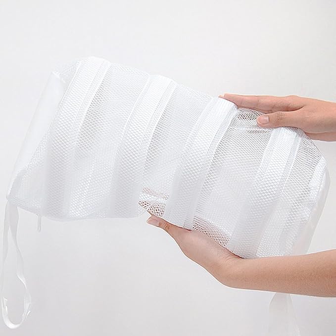 Garneck Shoe Laundry Bag Zippered Mesh Wash Bag for Shoes for Washing Machine Sneakers 3pcs Set Suitable for Machine Washing and Travel