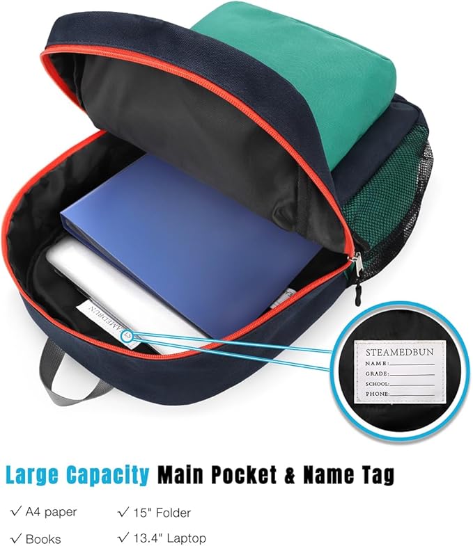 STEAMEDBUN Kids Backpack for Boys,Kindergarten Backpack for Toddler Boys Age 3-6