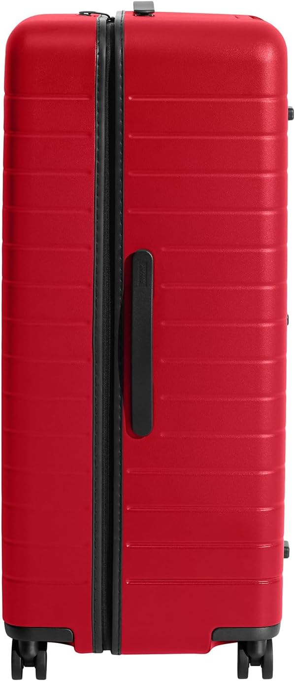 Away Large Trunk Luggage, 31 Inch Hardside Suitcase with Spinner Wheels, Lightweight & Durable, TSA Lock, Ideal for Long Trips, Cherry Red