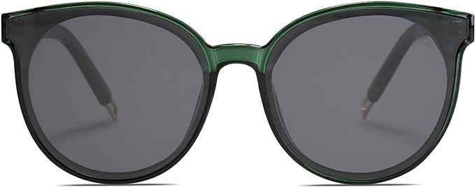 SOJOS Fashion Round Sunglasses for Women Men Oversized Vintage Shades SJ2057