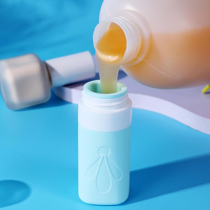 INSFIT Travel Bottles for Toiletries, TSA Approved 2oz Travel Size Toiletries, BPA Free Leak Proof Squeezable Silicone Tubes Travel Essentials for Shampoo Conditioner Lotion Soap