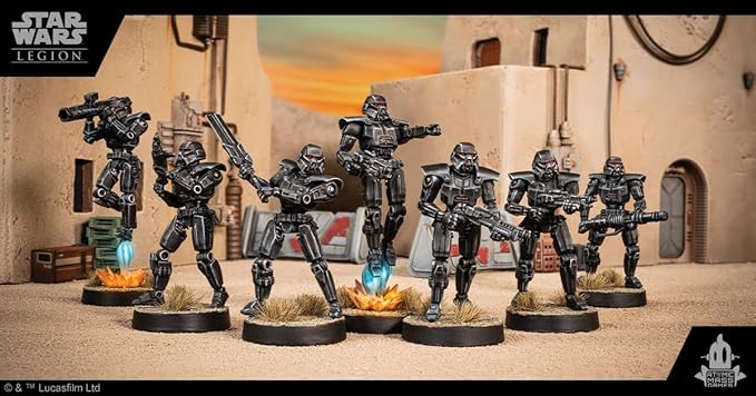 Asmodee Star Wars: Legion Imperial Dark Troopers Unit Expansion - Tabletop Miniatures Game, Strategy Game for Kids and Adults, Ages 14+, 2 Players, 3 Hour Playtime