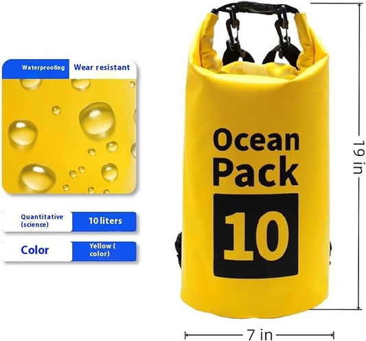 Waterproof Phone Pouch with Adjustable Shoulder Strap - 10l Phone Protector Waterproof Bag for Women and Men - Extra Large Beach Bag or Rain Gear