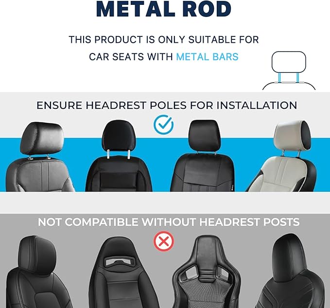 Car Back Seat Tray Table, Stable Foldable Auto Backseat Food Trays Desk for Rear Passenger Road Trip Eating & Work, Multifunctional Adjustable Travel Tray with Phone Drink Holder for Laptop iPad