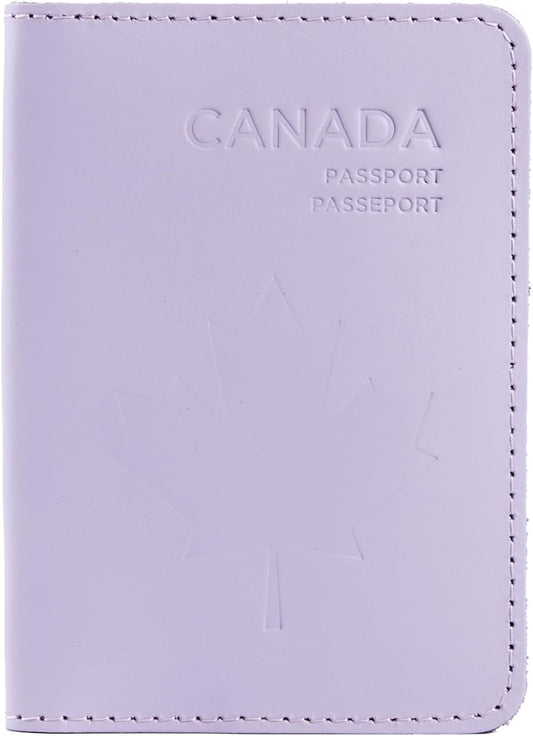 INCARNE Passport Cover - Travel Passport Wallet - Leather Passport Holder for Men Women Family with Card Slots & Note Compartmen - Sleeve Protector - Genuine Leather - Classic Fuchsia
