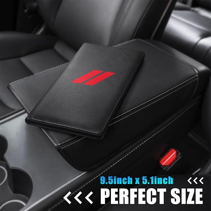 Leather Car Registration and Insurance Cards Holder Compatible with Dodge Challenger Charger SRT RAM Auto Accessories, Vehicle Glove Box Car Organizer with Magnetic Shut, Documents License