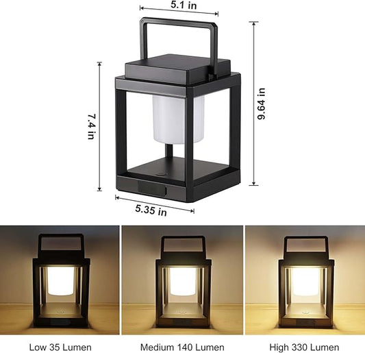 Solar Lantern Outdoor Table Lamp: Portable Hanging LED Lights - Waterproof Decorative Lights for Patio Camping