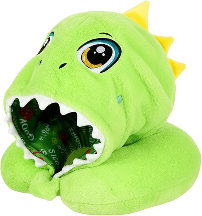Travel Neck Pillow with Hood for Kids Adult Cute Soft Plush Memory Foam Airplane Neck Pillow for Traveling Animal Flight Pillow Head Rest Neck Support for Cars Long Flights