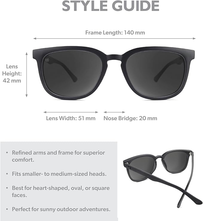Knockaround Paso Robles Polarized Sunglasses for Women & Men - Impact Resistant Lenses & Full UV400 Protection