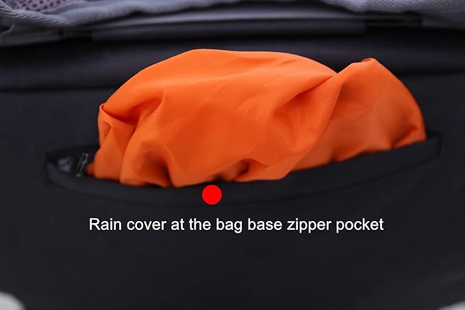 UNISTRENGH 60L Internal Frame Hiking Camping Backpack with Rain Cover Lightweight Outdoor Travel Daypack for Climbing Touring, Cyan