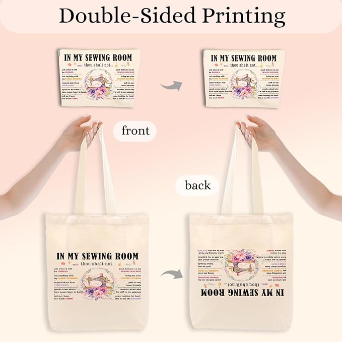 Writer Sewing Doctor Seam Principa Cosmetic Makeup Bag Beach Canvas Tote Bag for Women Girls Christmas Birthday