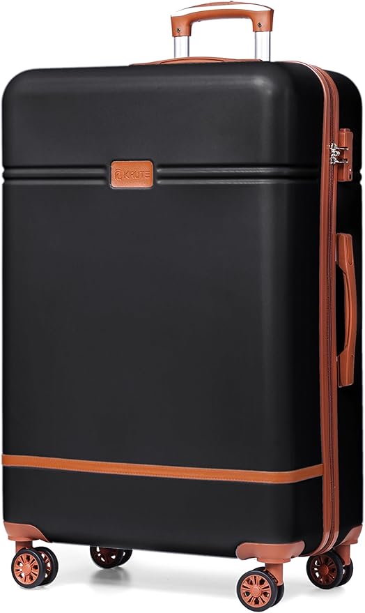 Krute Large Luggage 28 inch Suitcase with TSA Lock PC+ABS Hard Shell Checked Luggages with Spinner Wheels Hard Side Suitcases
