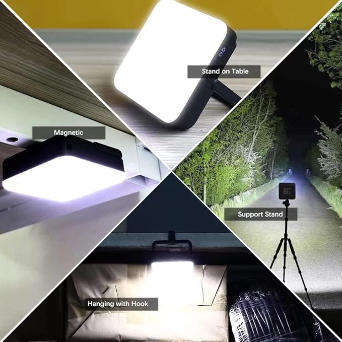 Rechargeable LED Camping Lantern, Super Bright Portable Tent Light, Waterproof Magnetic Flashlight for Emergency, Power Outages, Outdoor Camping & Hiking, USB Camp Lamp