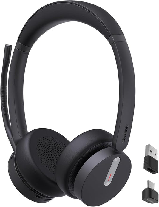 Yealink BH70 Dual Wireless Headset with Mic for Work, Bluetooth Headphone with Teams Certification, up to 35h Talk Time, 147g All-Day Wearing Comfort, Perfect for Open Office Home Hybrid Work