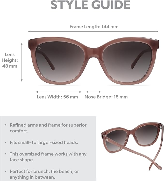 Knockaround Deja Views Polarized Sunglasses for Women - Impact Resistant Lenses & Full UV400 Protection