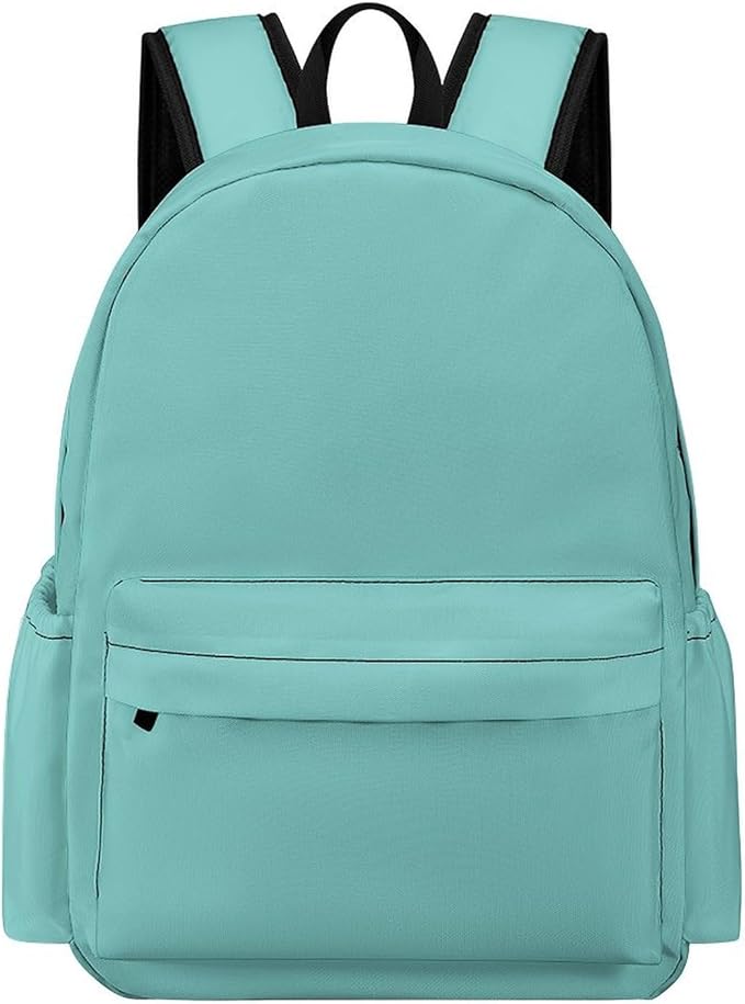 Pale Cyan Backpack Adult Travel Daybag for Women Men College Backpack for Vacation Hiking Camping Bag