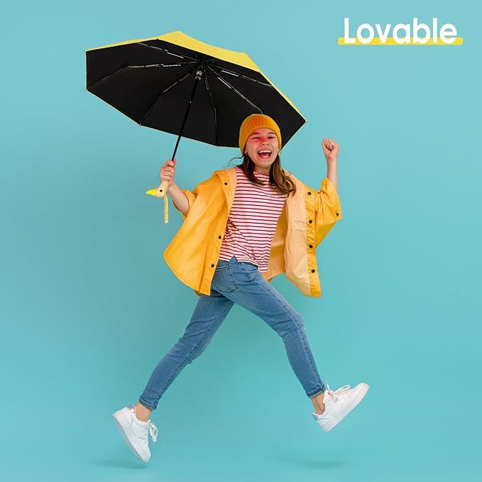 Duck Umbrella - Compact Travel Umbrella with a Cute Duck Head Handle for Women