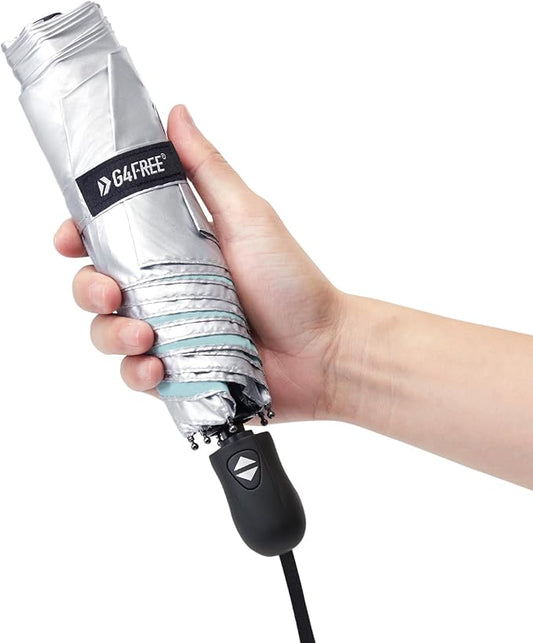 G4Free Mini Ultralight Umbrella UPF 50+ UV Protection Compact Lightweight Travel Umbrella Super Slim Small Portable Automatic Open and Close,40 Inch