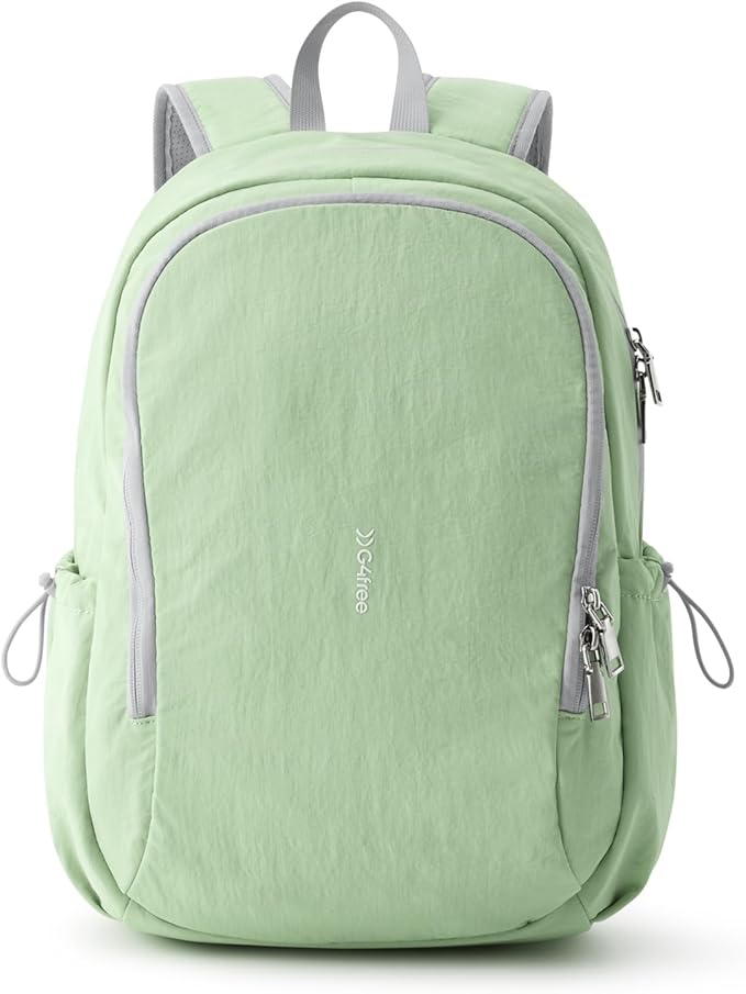 G4Free 15L Hiking Backpack, Bookbag for Students, Lightweight Water Resistant Daypack for Travel School College Women Men (Green)