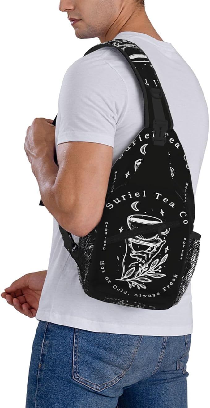 Velaris The City Of Starlight - The Night Court Fantasy Aesthetic Crossbody Bag Trendy Sling Bag Bakpack Casual Chest Bags Daypack For Hiking Walking Travel Running(2)