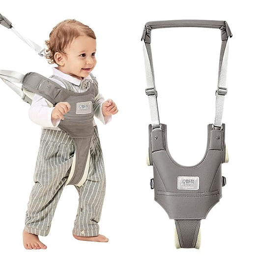 Baby Walking Harness-Handheld Assistant Belt- Toddler Infant Walking Aid for Trainer & Support 7-24 Month Old (all-season-Gray-1819)