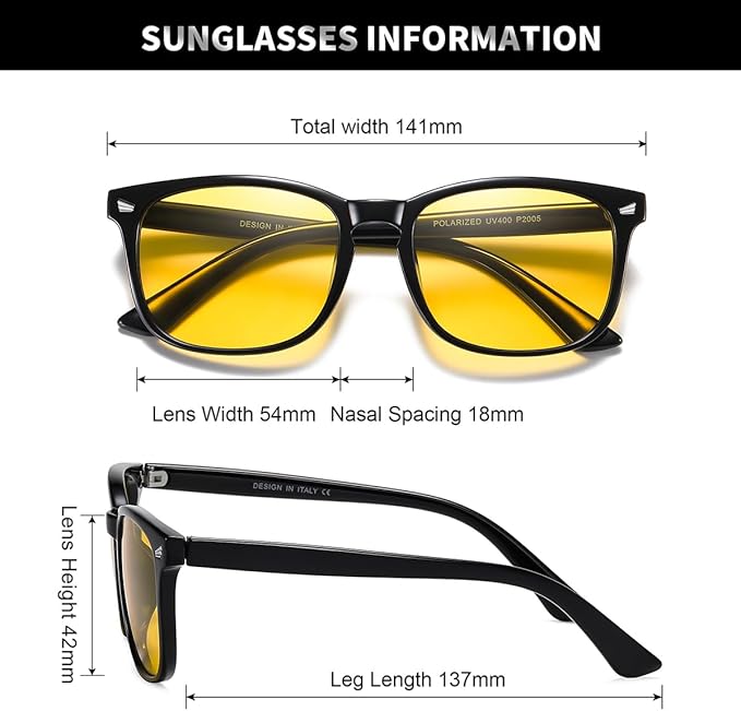 DUSHINE Polarized Sunglasses for Women Classic Retro Style UV400 Protection