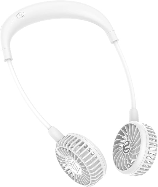 PANERGY Portable Neck Fan Rechargeable Hand Free Personal Fan Mini Wearable Battery Operated USB Fan for Men Women Kids Sport Work Travel