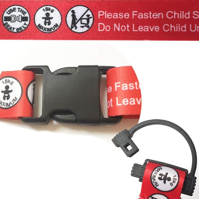 Hooshing Kids Baby Safety Seat Belt Adjustable Supermarket Shopping Cart Belt Chair Seat Belts Red