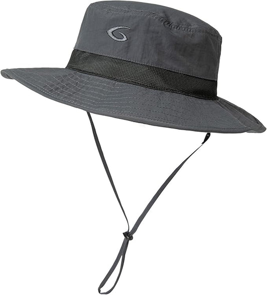 Oversized XL XXL Waterproof Sun Hat for Big Heads Mesh Bucket Hat Wide Brim Adjustable Packable Hiking Beach Fishing