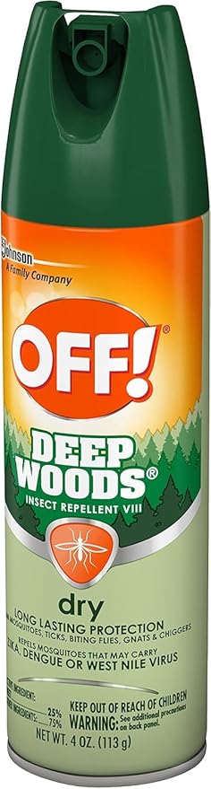 OFF! Deep Woods Insect Spray VIII Dry 4 Ounce (Pack of 6)