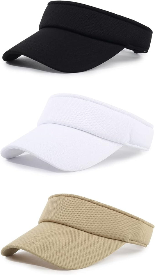 Sun Visor Hat Adjustable Velcro Outdoor Sports Cap for Men Women Adults