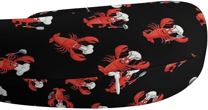 Office Nap Pillow U-Shaped Memory Foam Neck Support, Crawfish Chef U-Shape, Portable Travel Car Home Rest