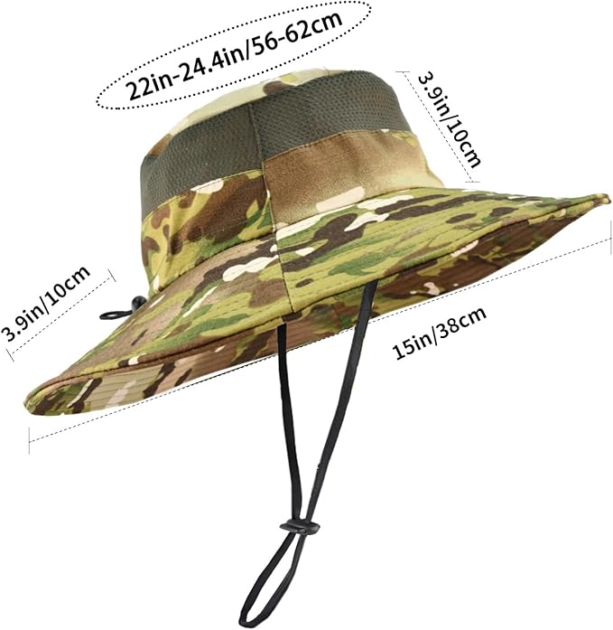 Sun Hats for Men Women Fishing Hat UPF 50+ Breathable Wide Brim Summer UV Protection Hat