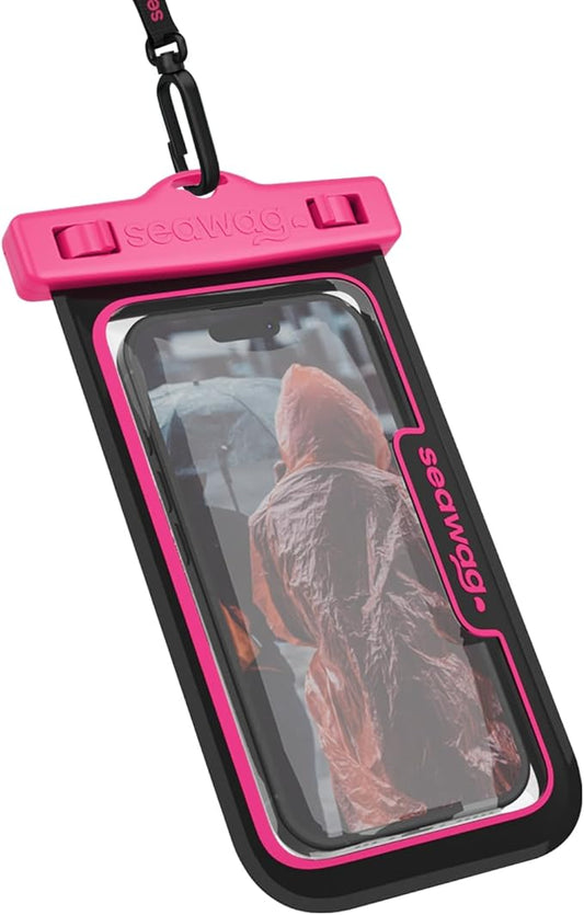 SEAWAG Next Waterproof Phone Case with Lanyard, Floating IPX8 Pouch for iPhone 17 16 Pro Max 15 14 13 12 11 and Samsung Galaxy S25 S24, Beach Cruise Travel Essentials, 1 Pack Pink