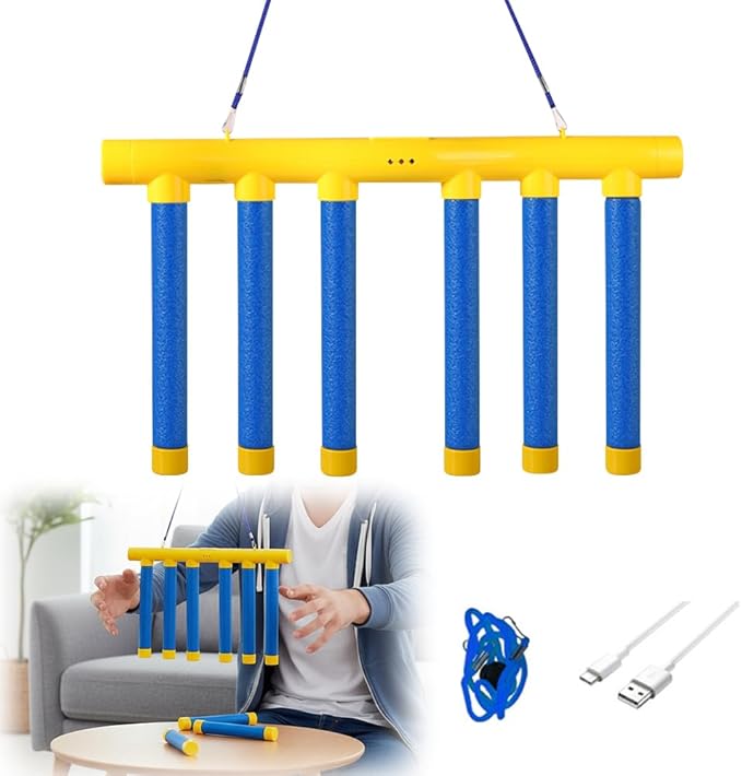 Reflective Drop Stick Challenge Game, 2026 New Hand Eye Coordination Reflex Training Toy, 3 Adjustable Speed Modes, Catching Sticks Game for All Ages (Yellow)