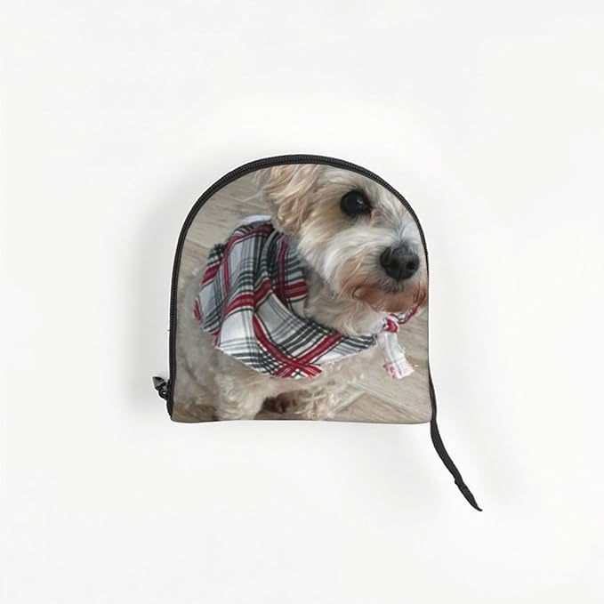 Custom Dog Carrier Personalized Photo Logo Text Name Pet Crossbody Puppy Carrying Bag Purses Cat Pouch for Outdoor Hiking Traveling Subway Shopping (Foldable)