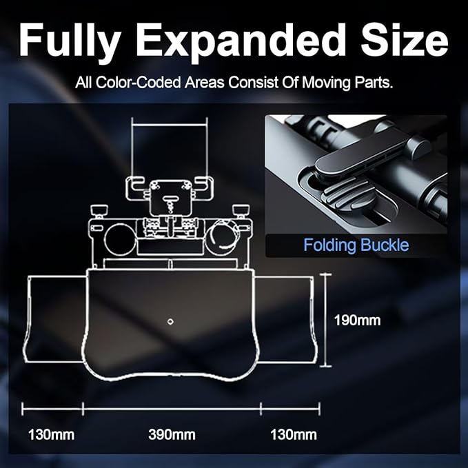Portable Car Seat Tray Table, Car Backseat Table, Adjustable Seat Back Laptop Desk Foldable Telescopic Auto Backseat Food Trays Desk with Phone Drink Holder for Working Writing Traveling
