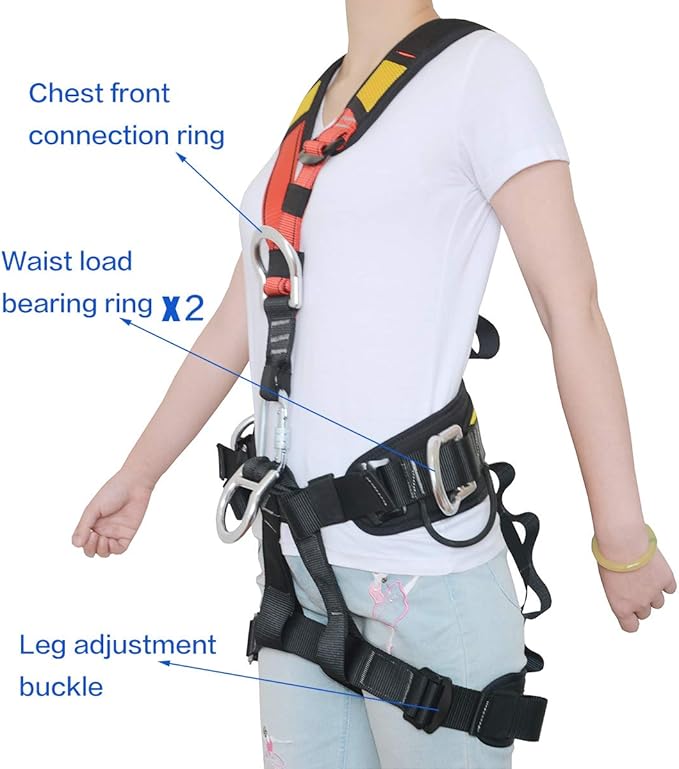 HeeJo Climbing, Safety Safe Seat Belt for Outdoor Tree Climbing, Outward Band Expanding Training Large Size,Climbing Gear